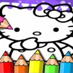 Cartea de colorat Hello Kitty